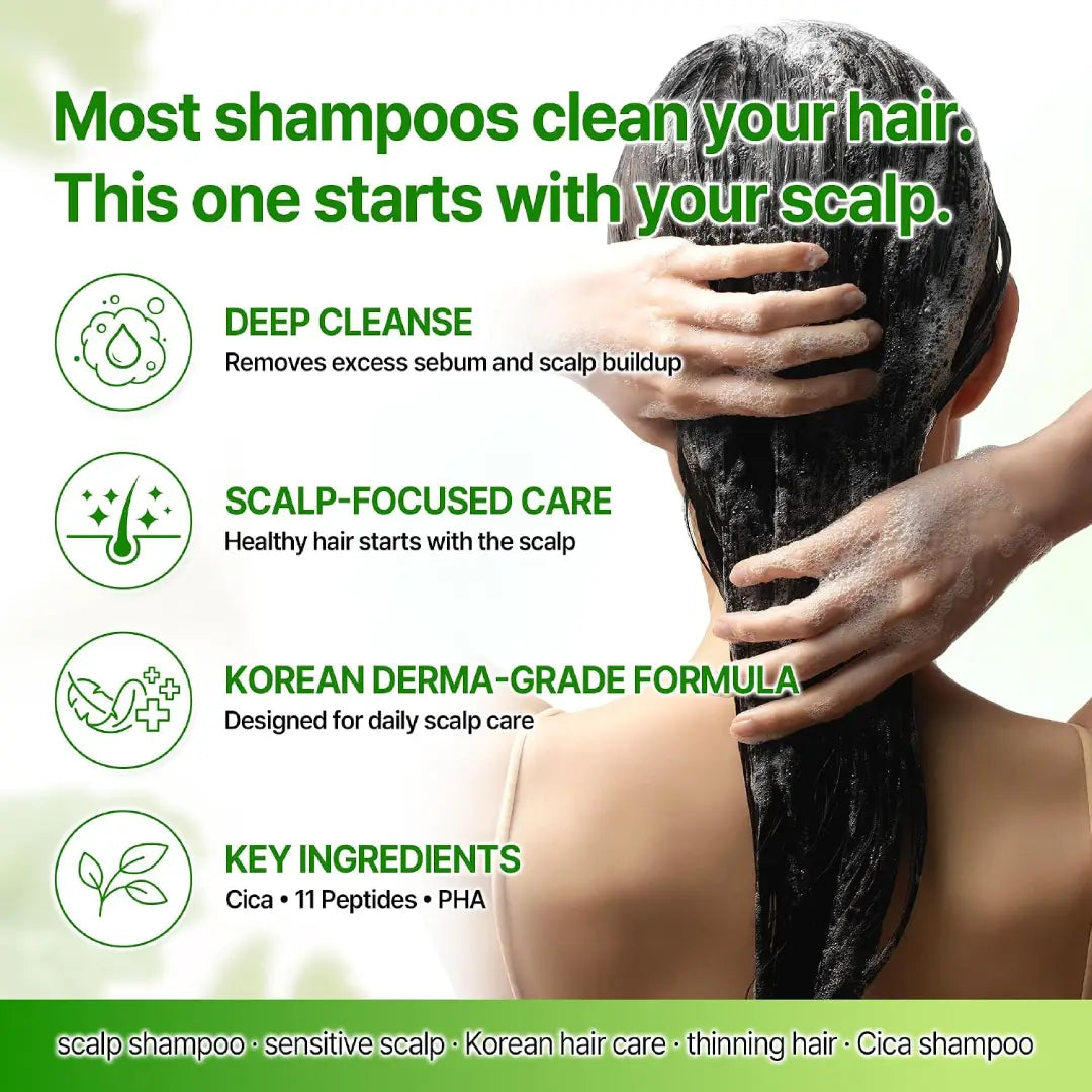 SOME BY MI Cica Peptide Anti Hair Loss Derma Scalp Shampoo 250ml – Scalp Care Shampoo