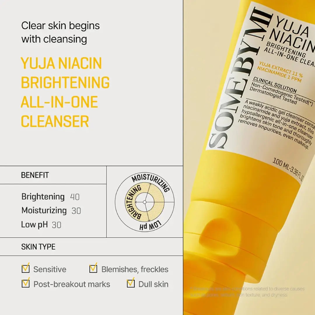 SOME BY MI Yuja Niacin Brightening Cleanser 100ml