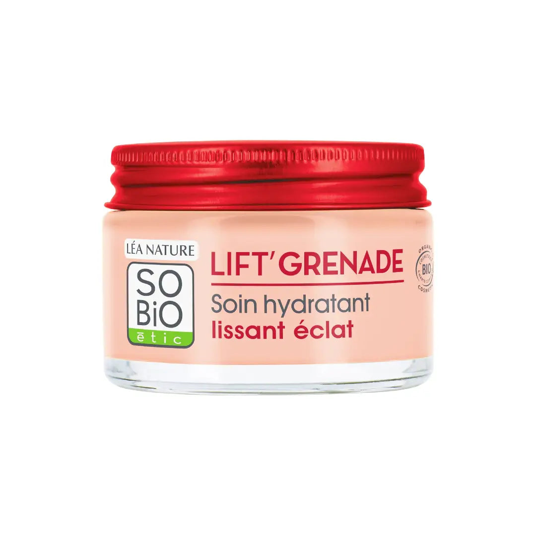 SO'BiO étic Lift Smooth + Glow Cream 50ml – Organic Pomegranate Radiance Moisturizer