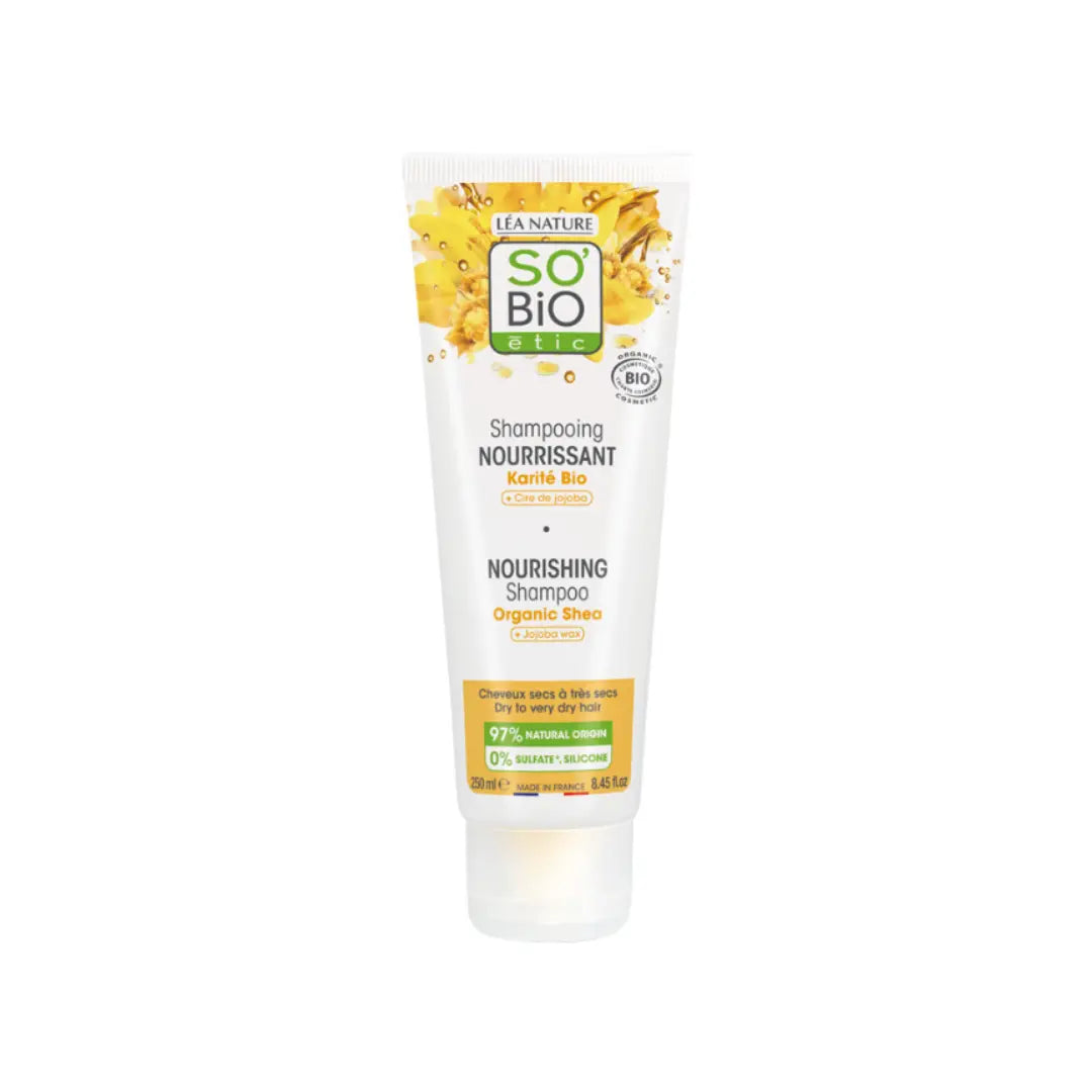 SO'BiO étic Organic Shea Nourishing Shampoo 250ml – Shampoo for Dry Hair