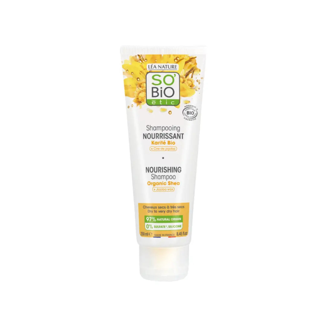 SO'BiO étic Organic Shea Nourishing Shampoo 250ml – Shampoo for Dry Hair