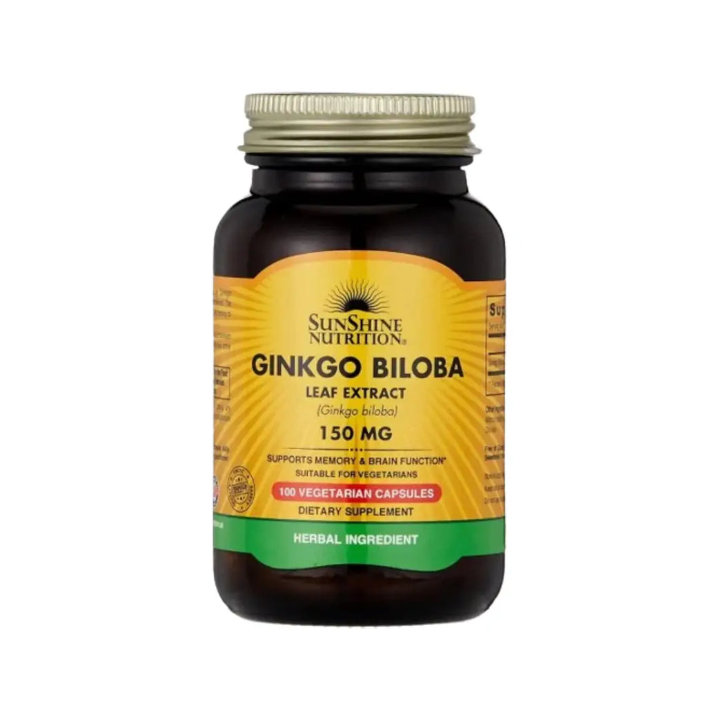SUNSHINE NUTRITION Ginko Biloba 150mg Cap 100s
