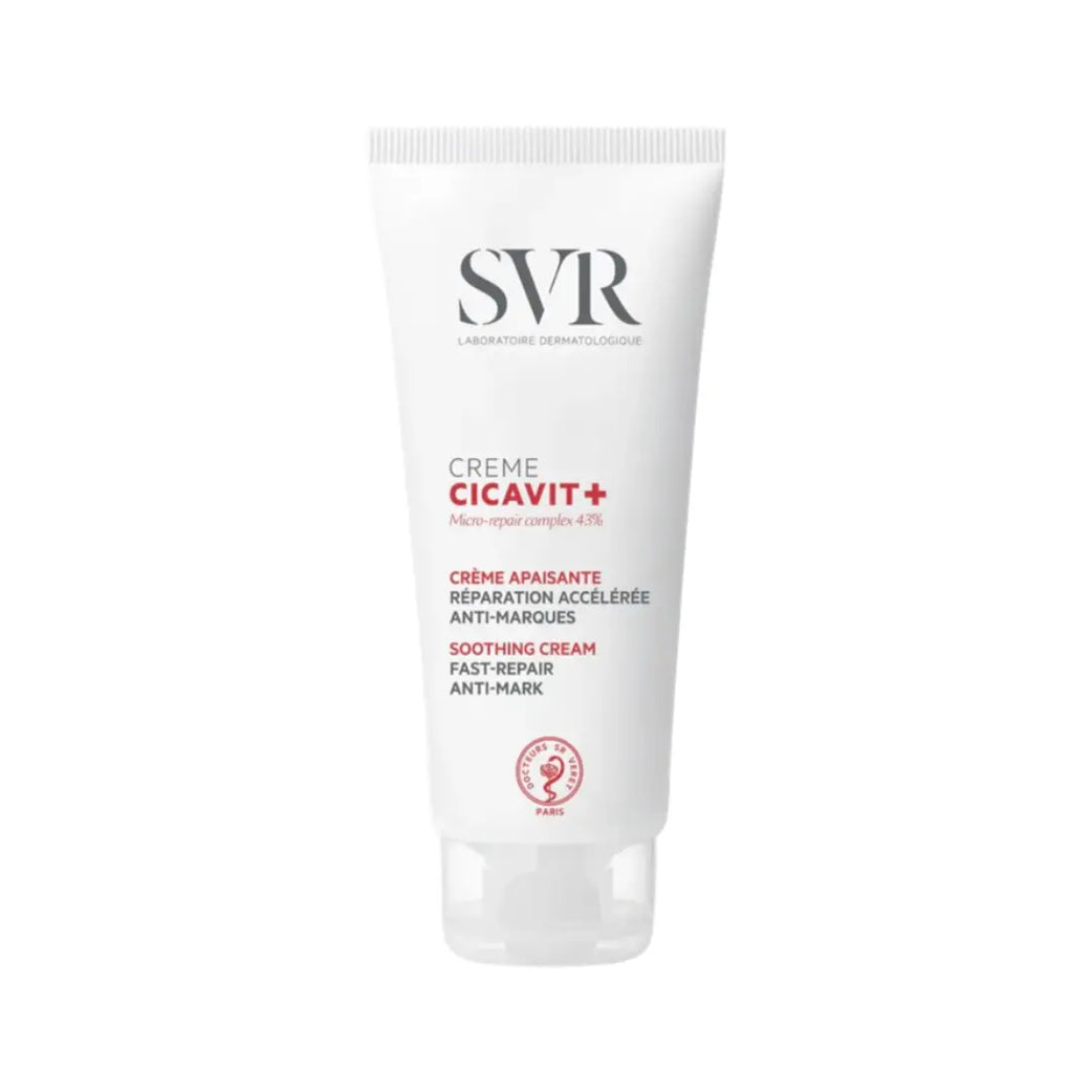 SVR Cicavit+ Crème 100ml | Soothing & Repairing Cream for Dry, Damaged & Sensitive Skin