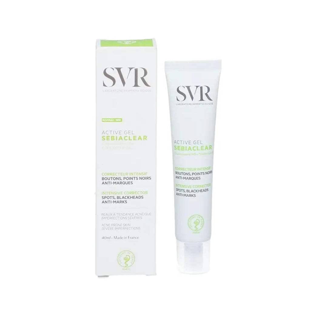 SVR Sebiaclear Active Gel 40ml | Intensive Anti-Blemish Gel for Acne-Prone Skin & Blackheads