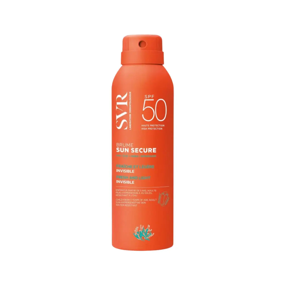 SVR Sun Secure Brume SPF50+ Spray 200ml – Invisible Broad Spectrum Sunscreen Mist