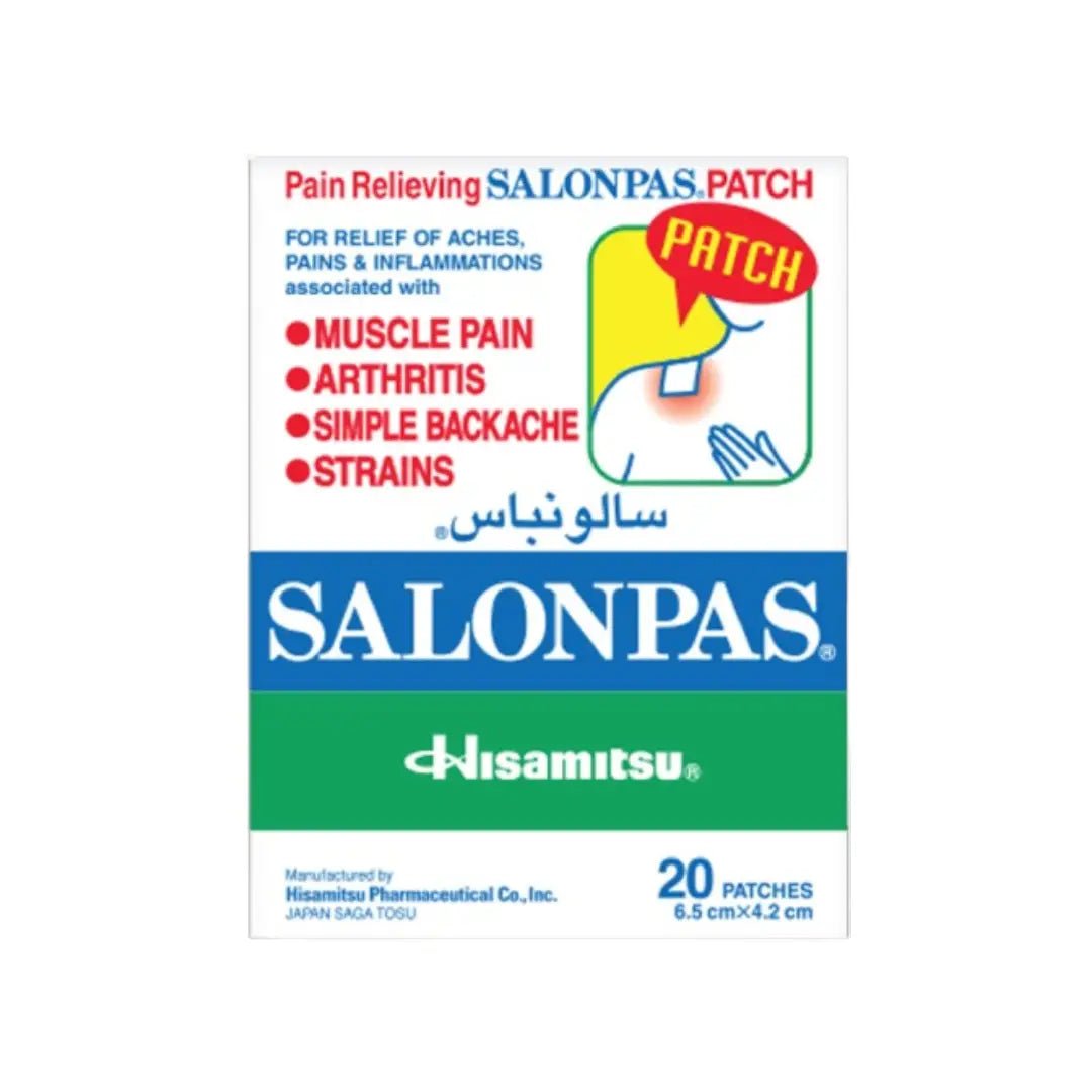 Salonpas Pain Relief Patch 20s Adhesive patches for soothing muscle and joint aches