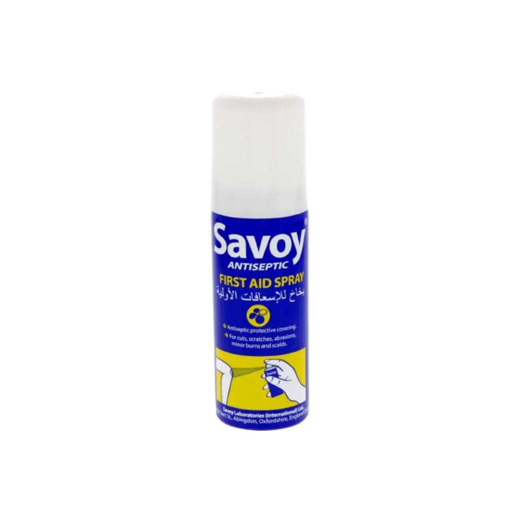 Savoy Antiseptic First Aid Spray 50ml  Antibacterial spray for cuts, wounds, and minor injuries