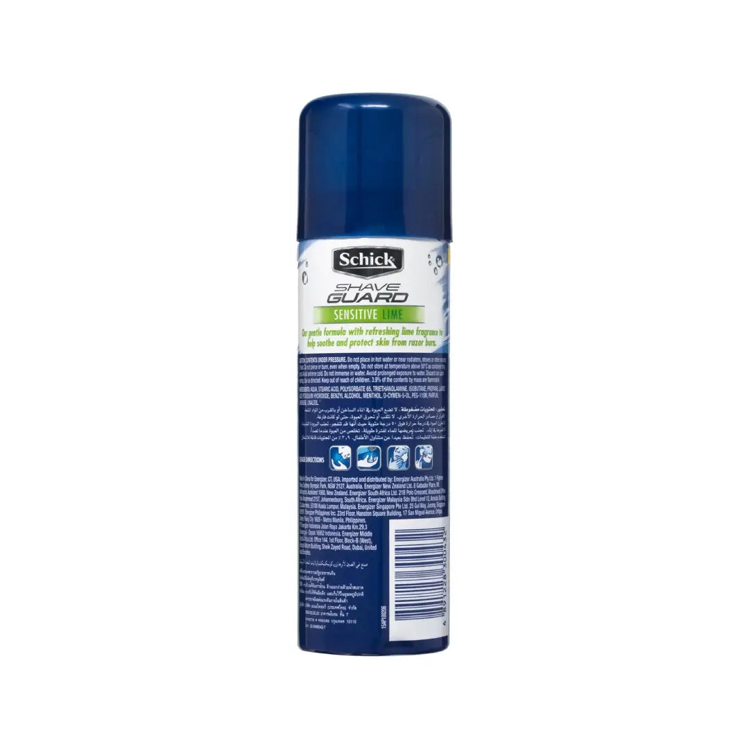 Schick Shave Guard Foam Sensitive Lime 220ml