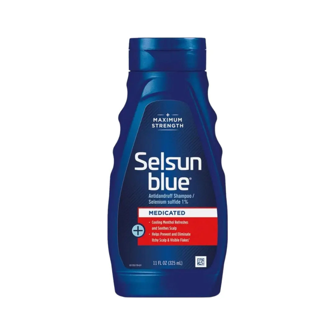 Selsun Blue Medicated Shampoo 325ml – Anti Dandruff Scalp Care with Selenium Sulfide