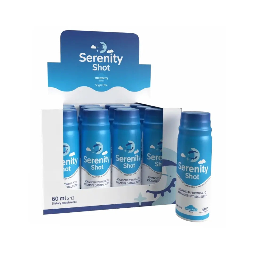 Serenity Shot Strawberry 60ml x 12 – Ready-to-Drink Food Supplement