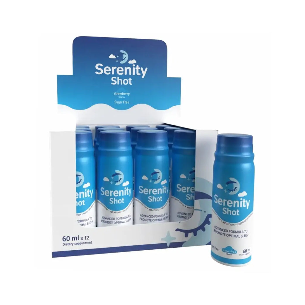 Serenity Shot Strawberry 60ml x 12 – Ready-to-Drink Food Supplement