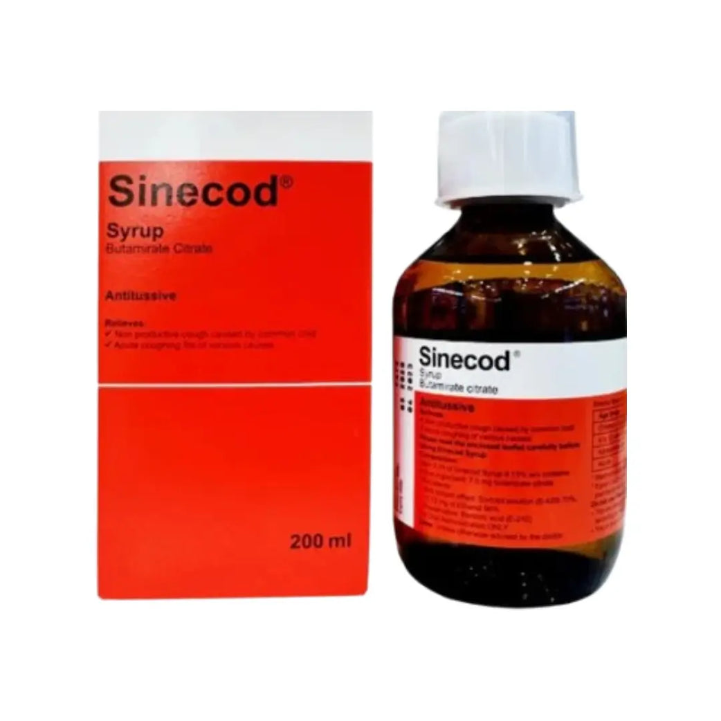 Sinecode Maxepa Sinecod Antitussive Syrup 200ML – Med7 Online
