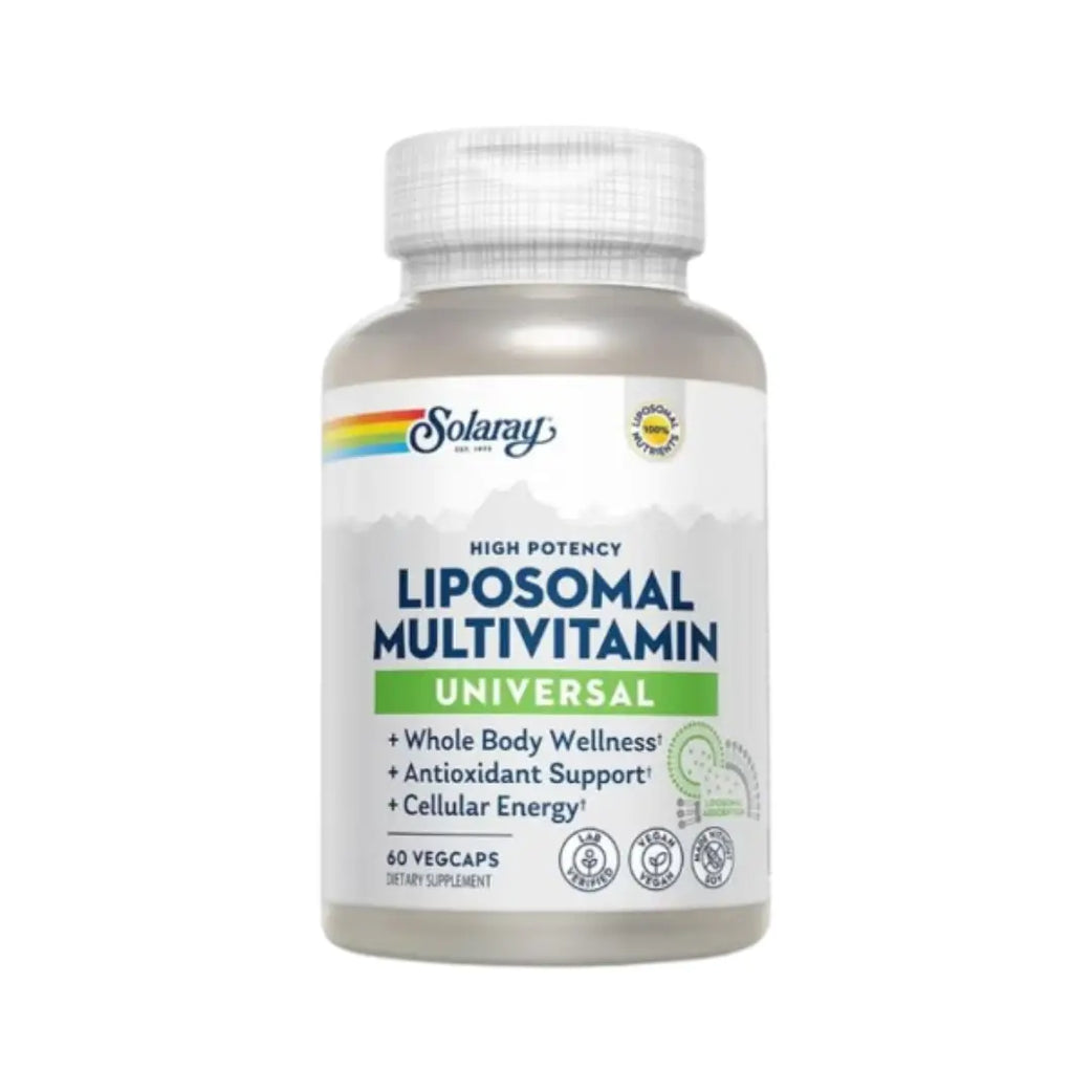 Solaray Liposomal Multivitamin Veg Capsules 60 Count – High Potency Daily Vitamin & Mineral Supplement