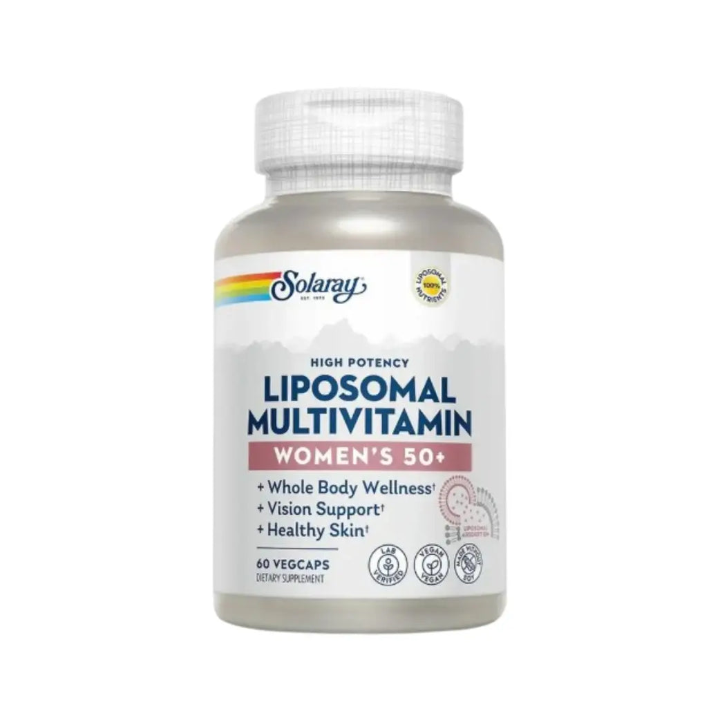 Solaray Liposomal Multivitamin Women’s 50+ Veg Capsules 60 Count – High Potency Daily Supplement
