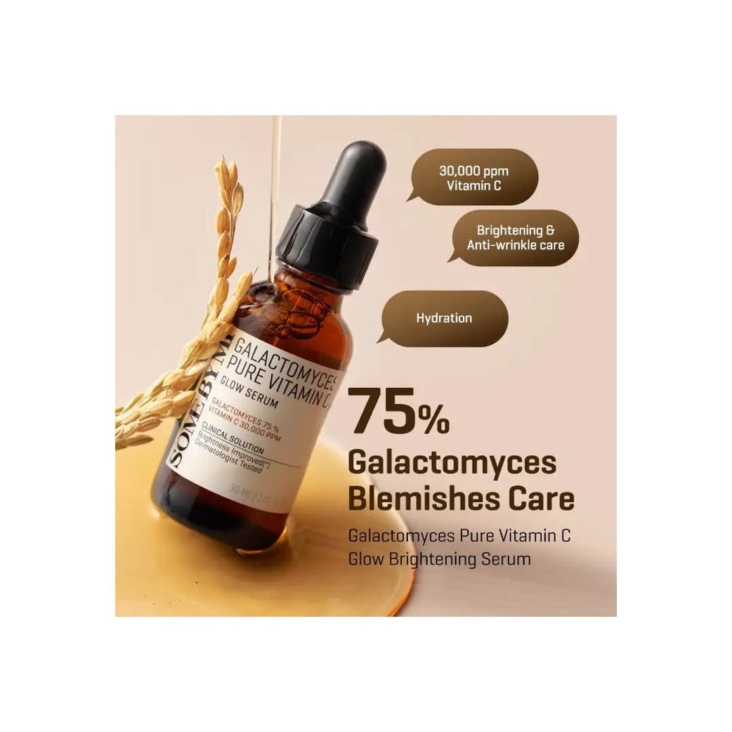Some By Mi Galactomyces Pure Vitamin C Glow Serum 30ml brightening and radiance boosting skincare serum