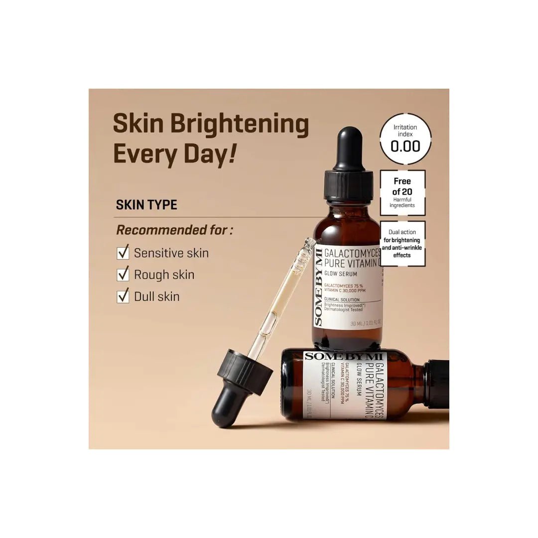Some By Mi Galactomyces Pure Vitamin C Glow Serum 30ml brightening and radiance boosting skincare serum