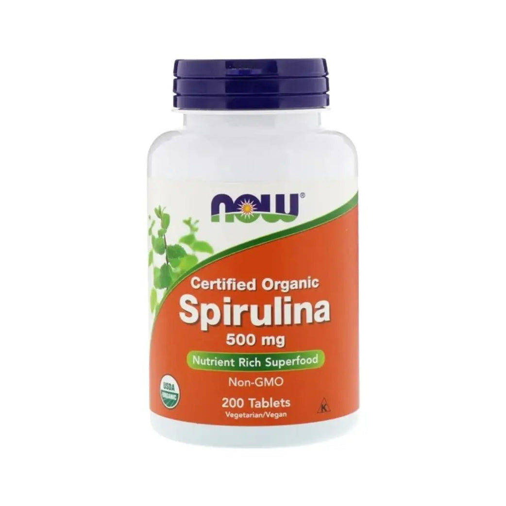 NOW Organic Spirulina 500mg Tab 200s
