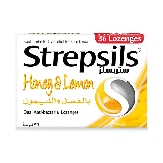 ستريبسلز أقراص استحلاب بالعسل والليمون، 36 قرصًا