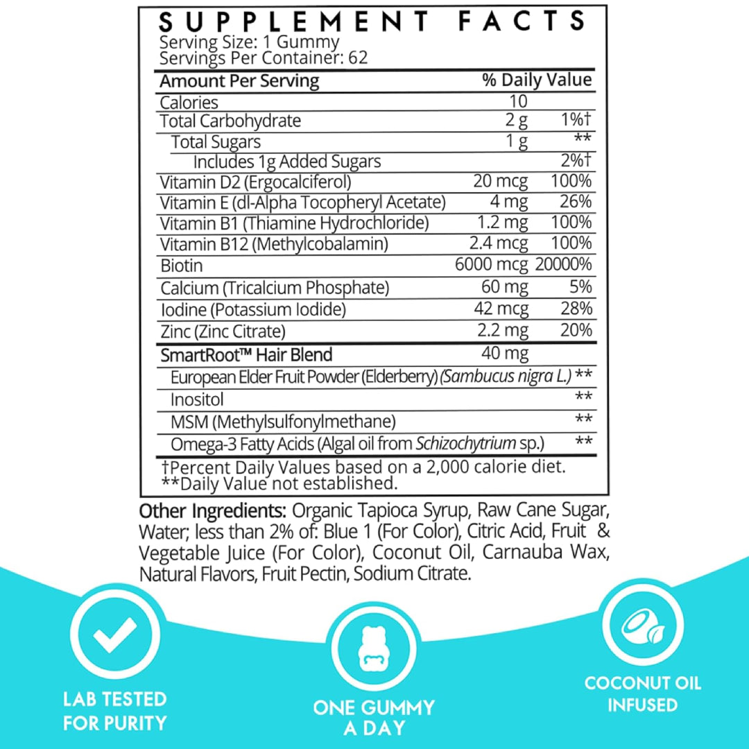 Sugarbear Hair Vitamin Gummies 62s