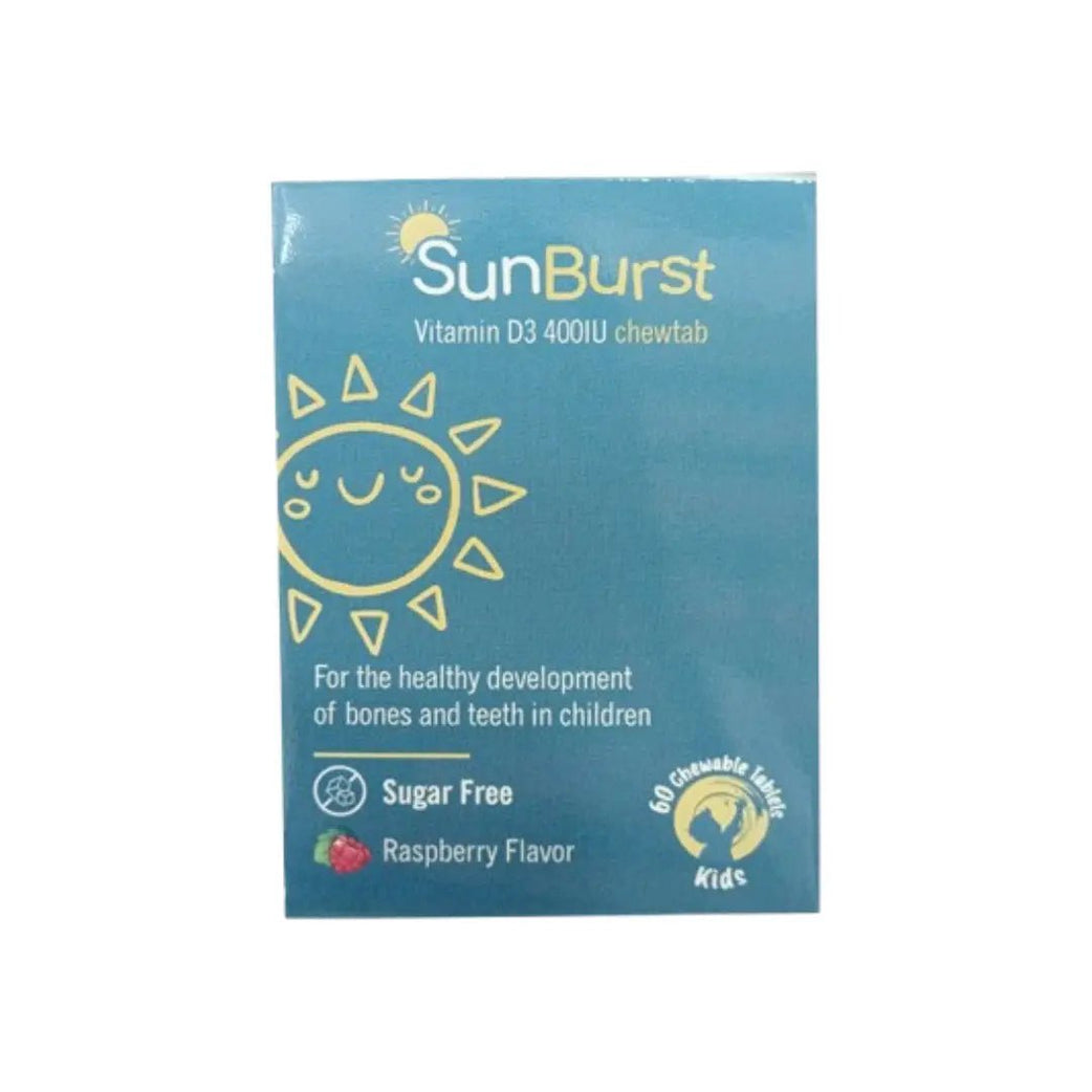 Sunburst Vitamin D3 400IU Chew Tab 60s