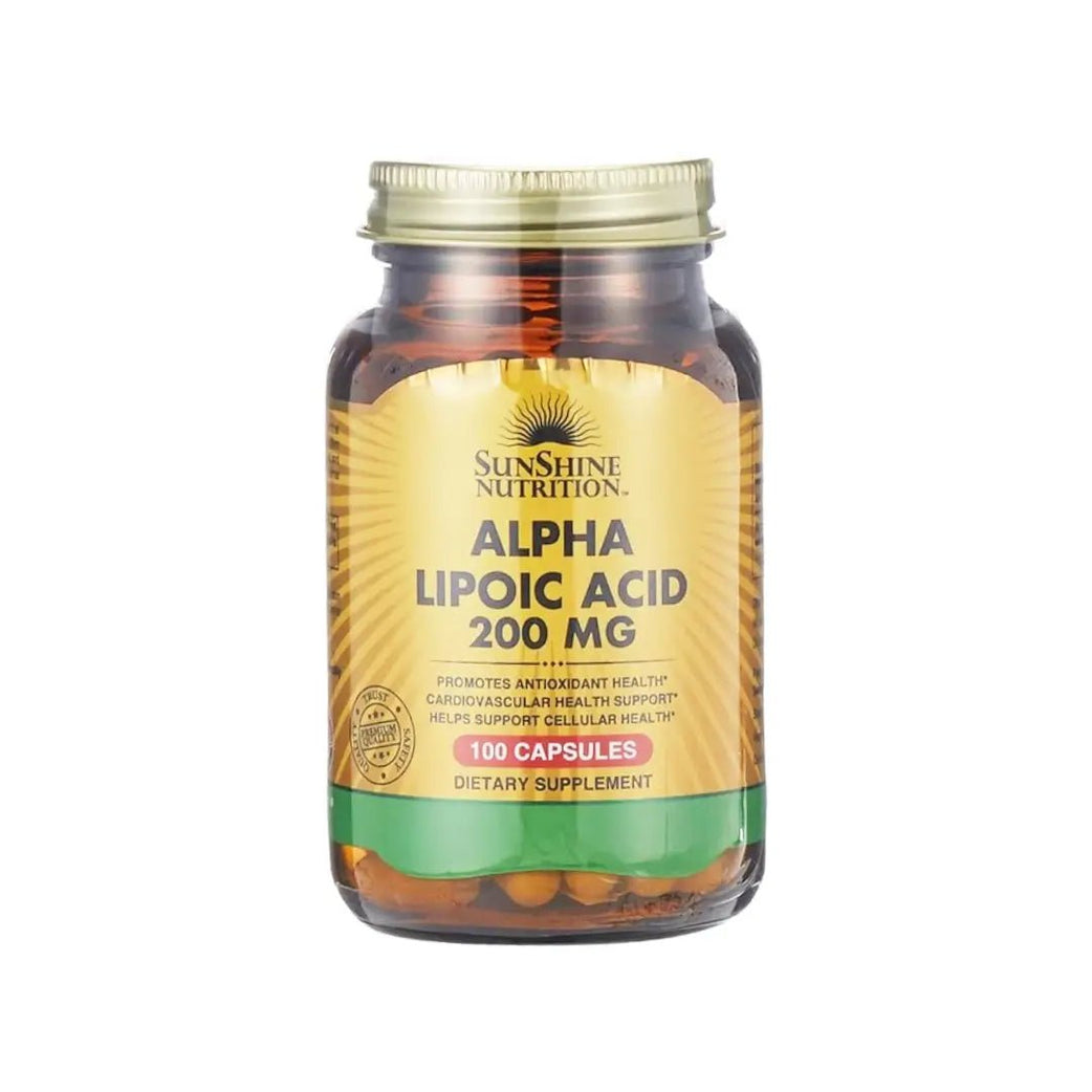 Sunshine Nutrition ALA 100 Capsules for antioxidant protection and energy metabolism support