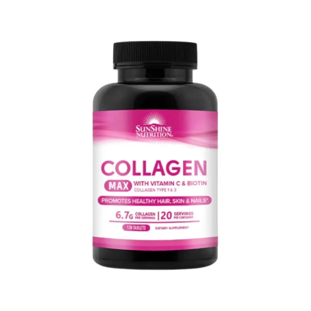Sunshine Nutrition Collagen Max with Vitamin C and Biotin tablets 120s bottle
