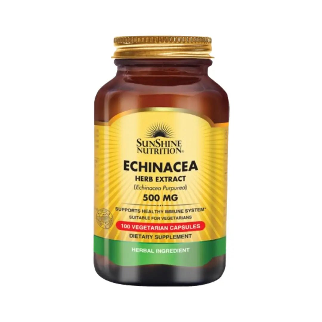 Sunshine Nutrition Echinacea Capsules 100s for immune health and natural wellness support