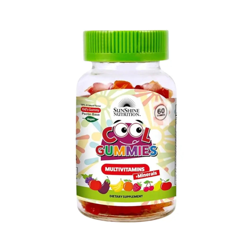Sunshine Nutrition vitamin + Minerals Cool Gummies 60s for daily nutrient support, immunity, and overall health