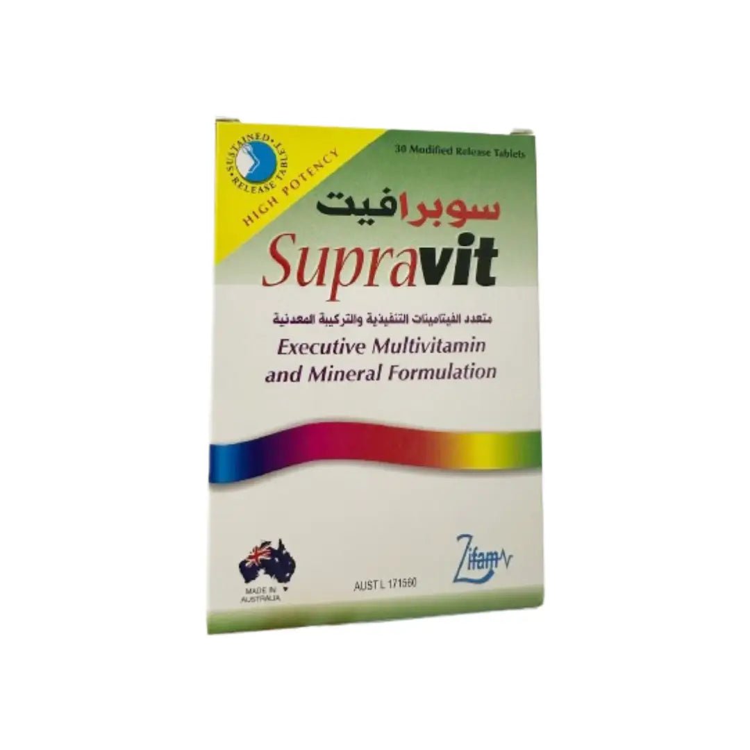 Supravit Executive Multivitamins & Minerals Tablets 30 for daily energy, immunity, and overall wellness