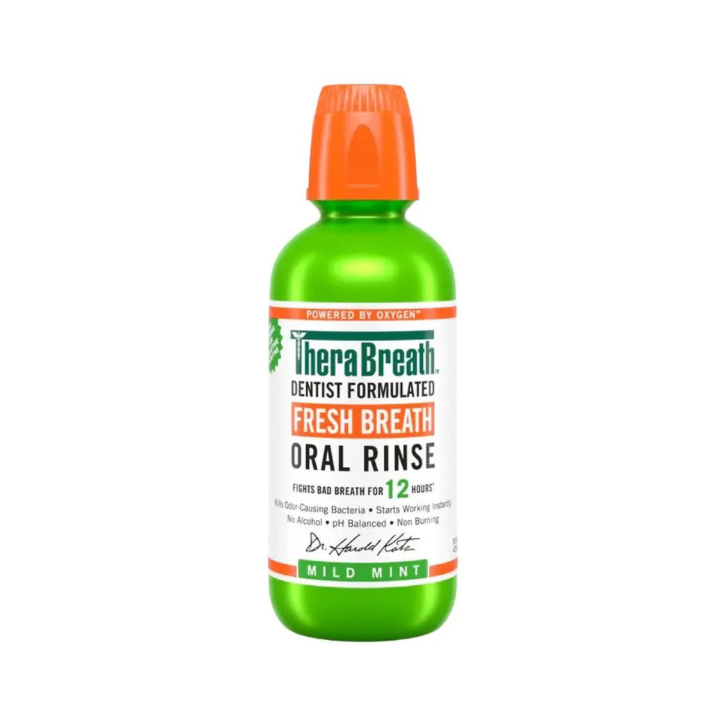 TheraBreath Oral Rinse Mild Mint 473ml