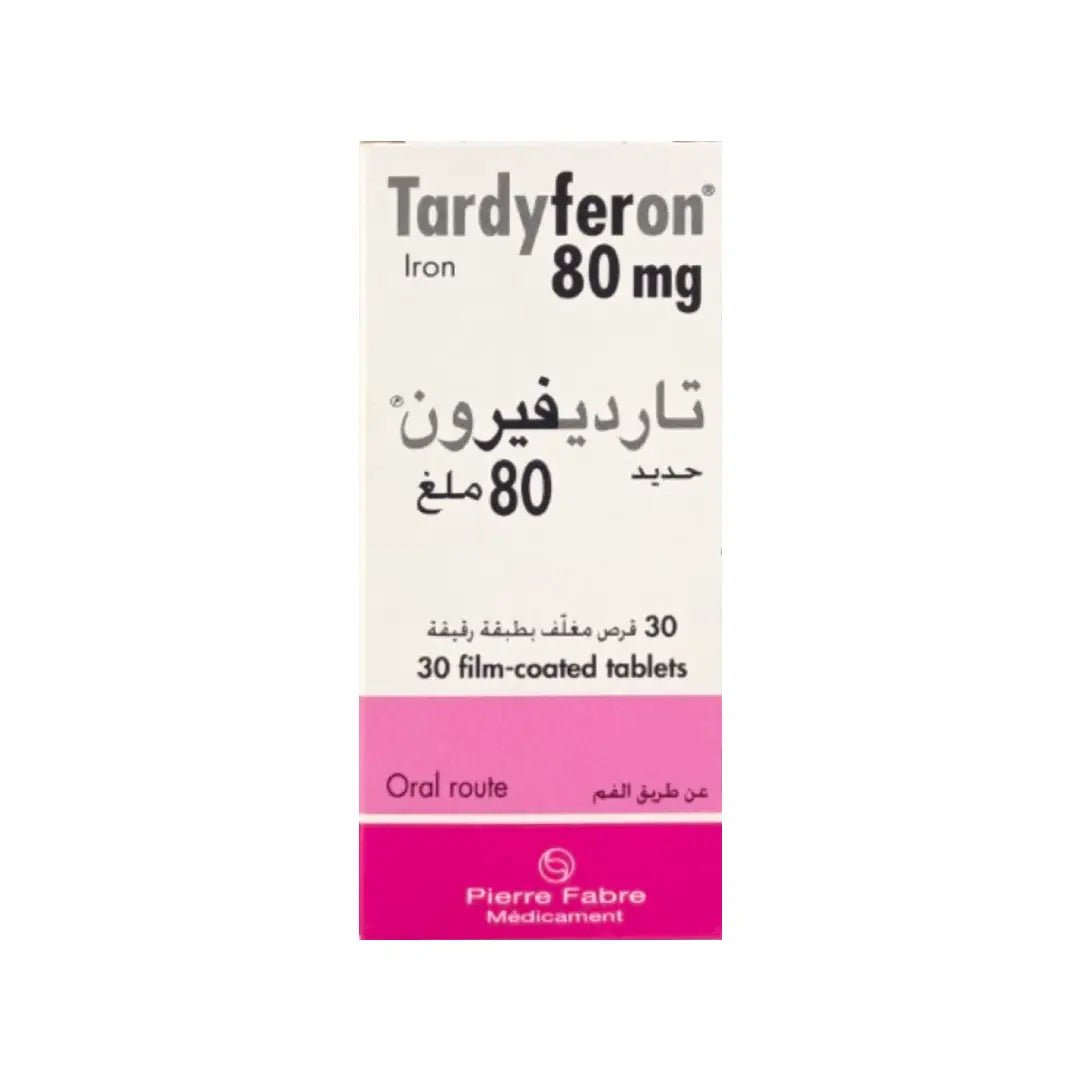 تارديفيرون 80 مجم أقراص مغلفة بغشاء 30 قرصًا