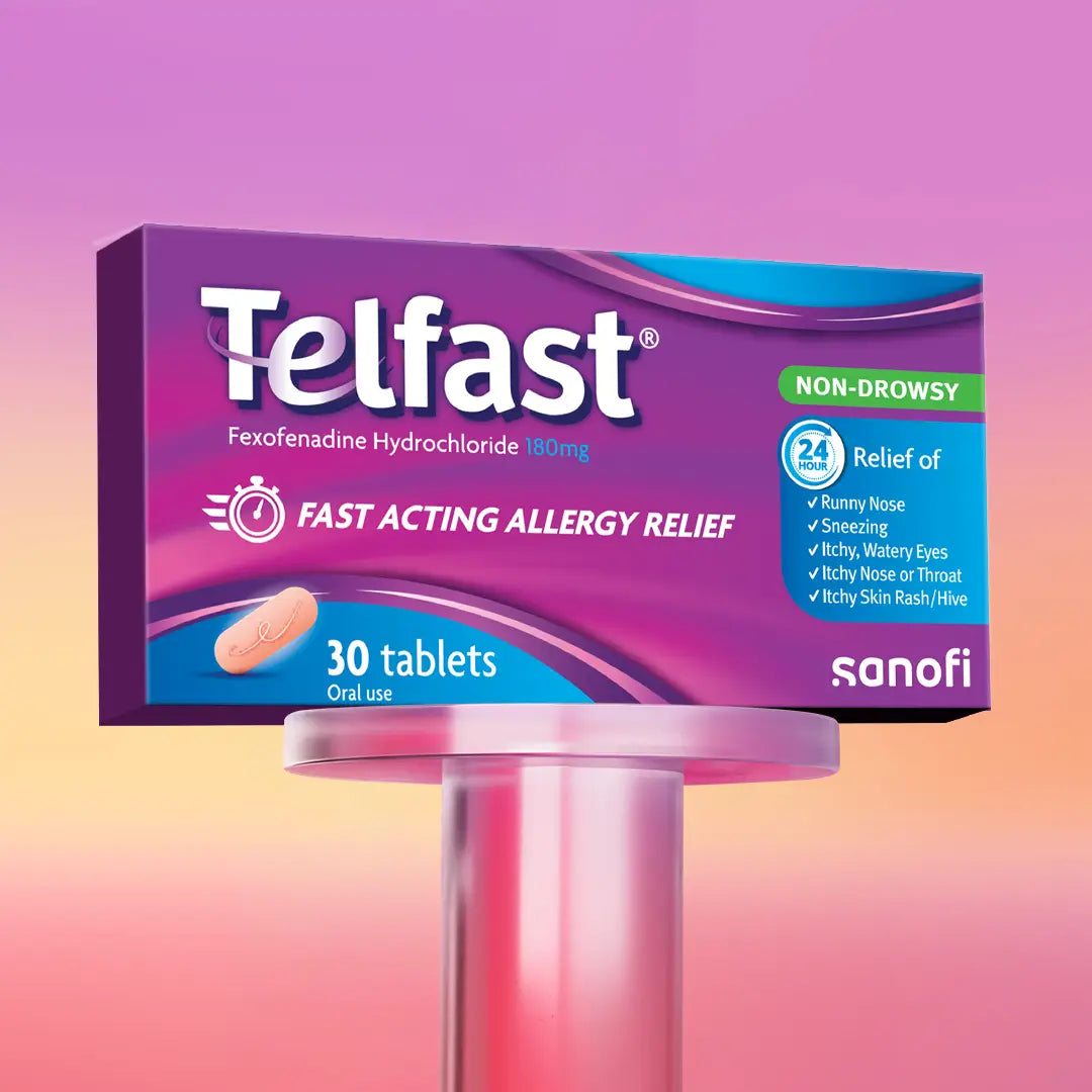 Telfast 180mg Tablets 30 pack for allergy relief