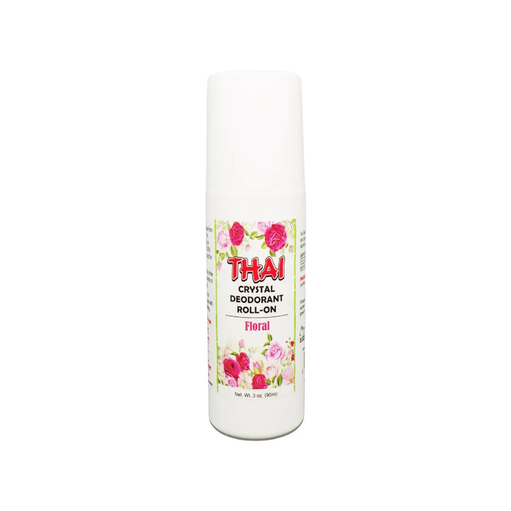 Thai Crystal Deodorant Roll On Floral 90ml – Natural Mineral Deodorant for Long Lasting Freshness