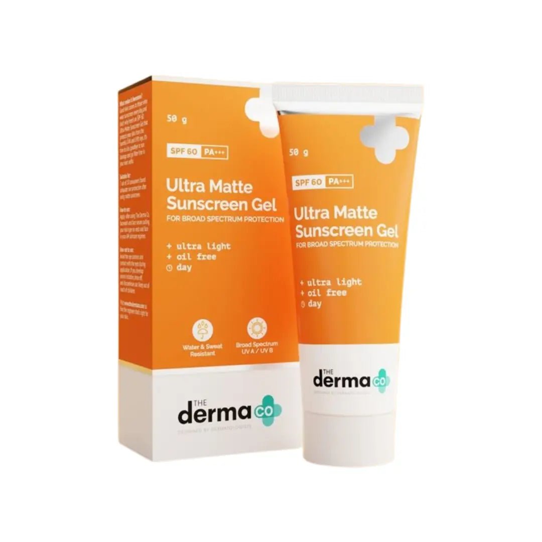 The Derma Co Ultra Matte SPF60 Sunscreen Gel 50g