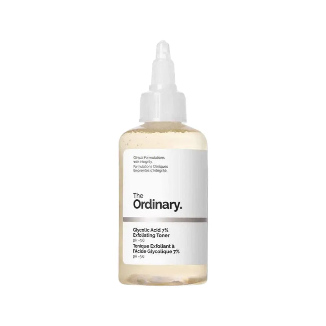 The Ordinary Glycolic Acid 7% Exfoliating Toner 100ml – Gentle Skin Exfoliating Toner for Smooth & Glowing Skin