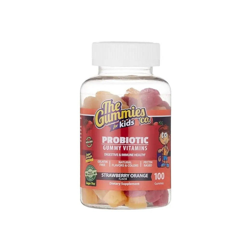 The Gummies Co. Probiotic Vitamin Kids Strawberry Orange Gummies 100s