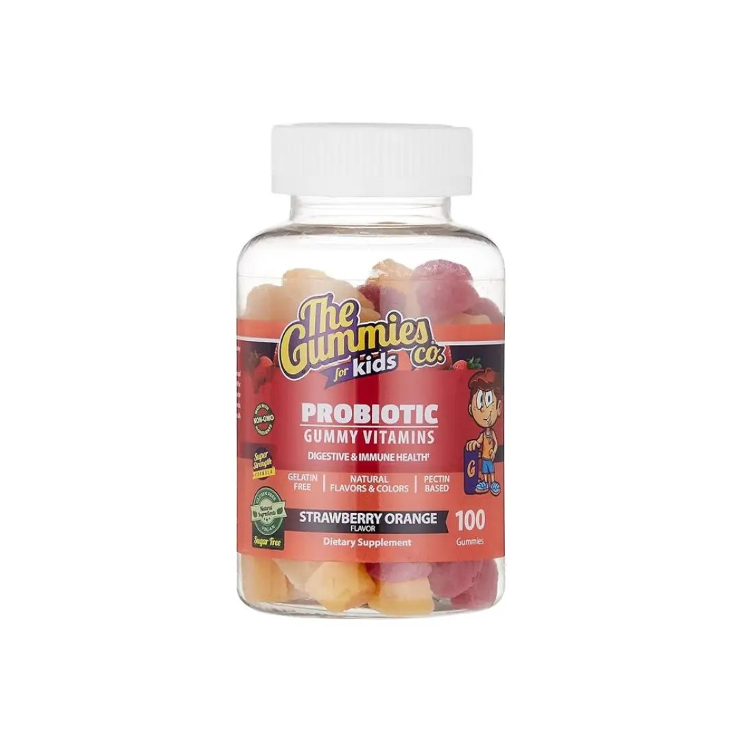 The Gummies Co. Probiotic Vitamin Kids Strawberry Orange Gummies 100s