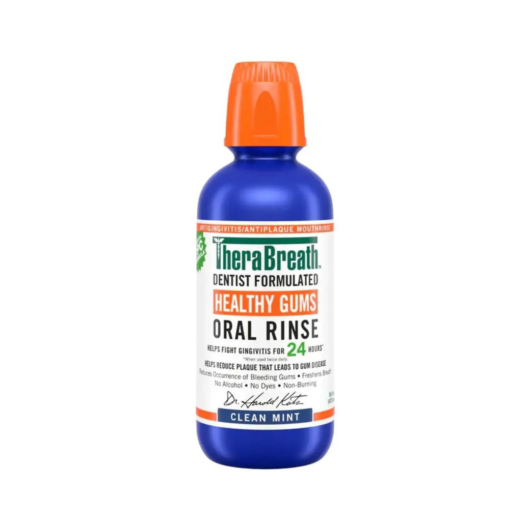 TheraBreath Oral Rinse Clean Mint 473ml