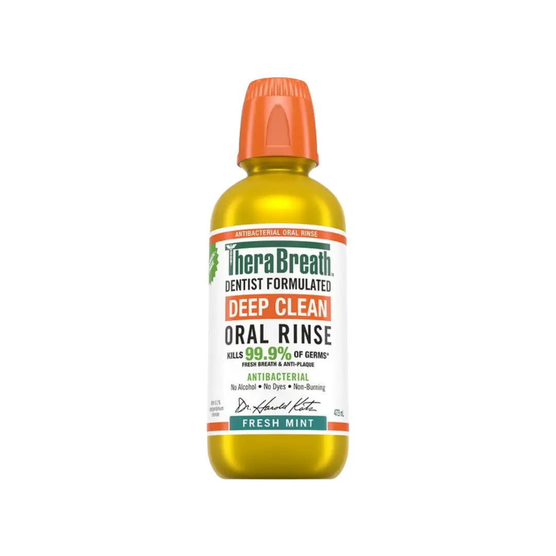 Therabreath Oral Rinse Deep Clean Fresh Mint 473ml
