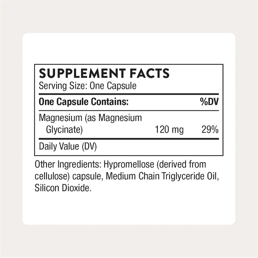 Thorne Magnesium Glycinate Capsules 90s – Magnesium Supplement