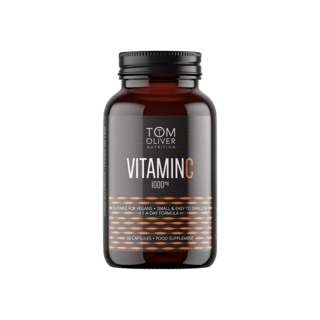 Tom Oliver Vitamin C 1000mg 60 Capsules immune support and antioxidant supplement