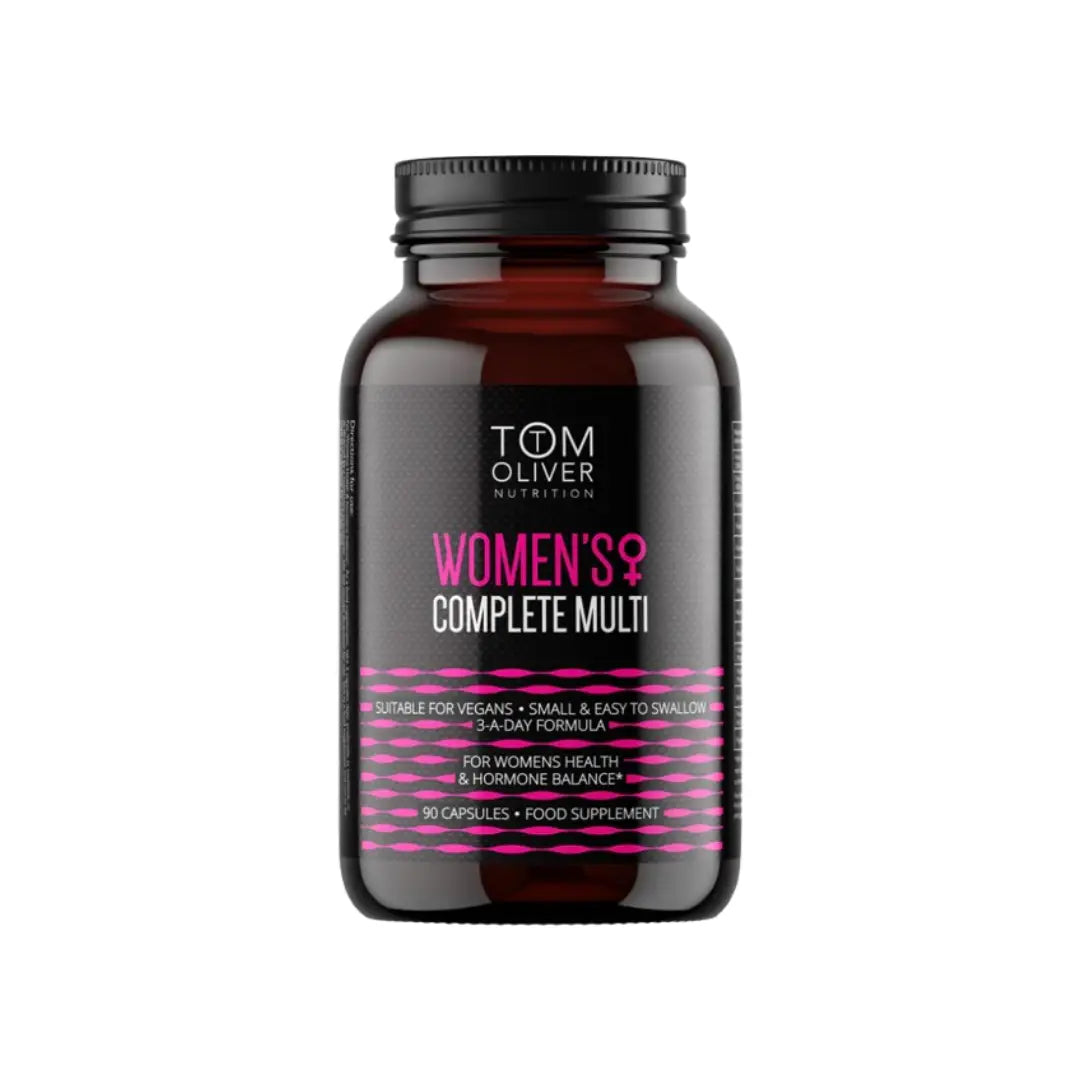 Tom Oliver Women’s Complete 90 Capsules daily multivitamin supplement for women’s health