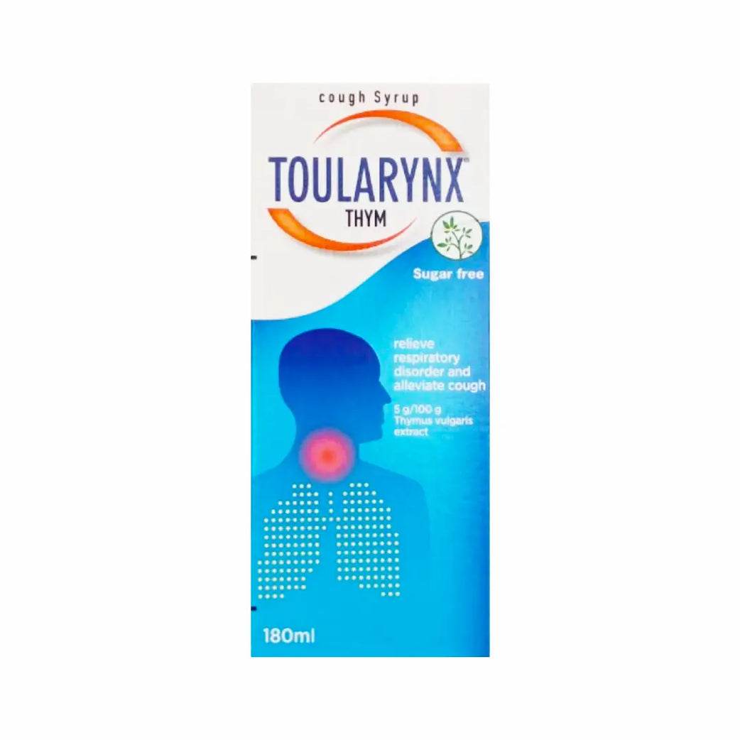Toularynx Thym 5g/100g Sugar Free Cough Syrup 180ml