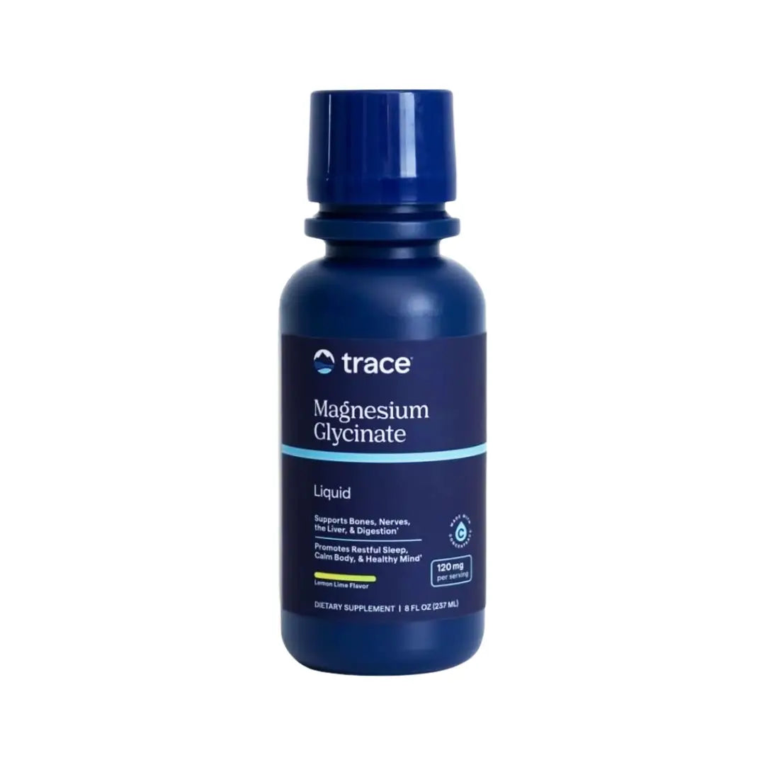 Trace Magnesium Glycinate Liquid 120mg 237ml – High Absorption Magnesium Supplement for Daily Wellness