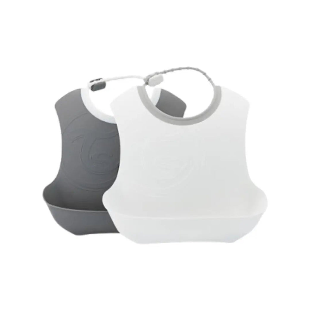 Twistshake BIB 4+M Pastel Grey White 78597