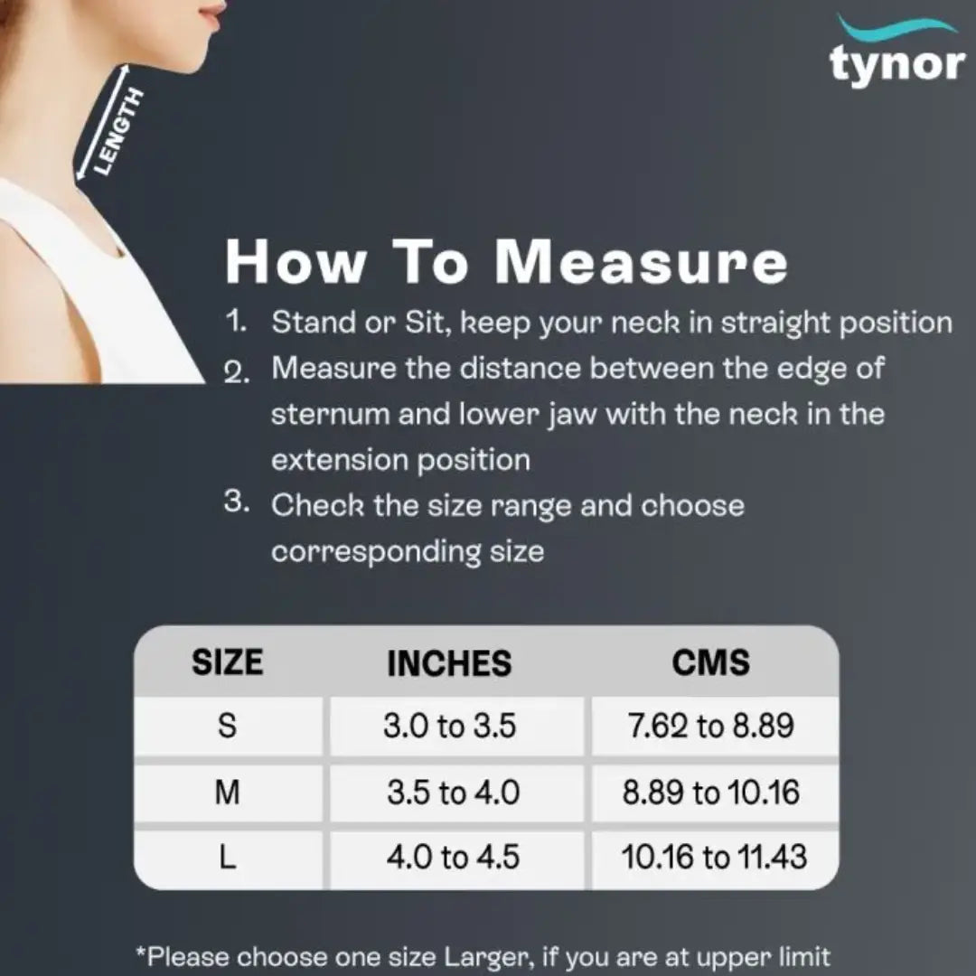 Tynor Cervical Collar B-01 Small firm density neck support