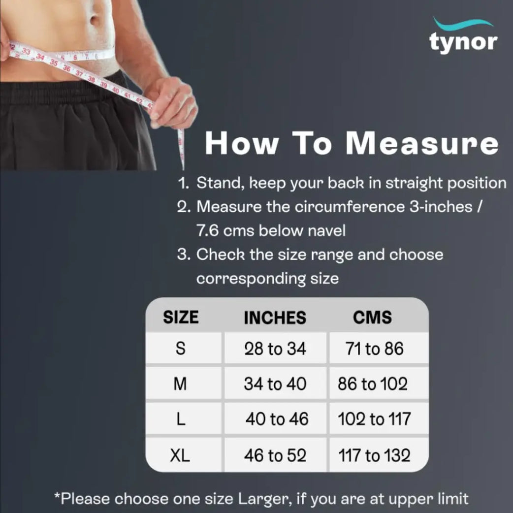 Side view of Tynor scrotal support showing adjustable waistband
