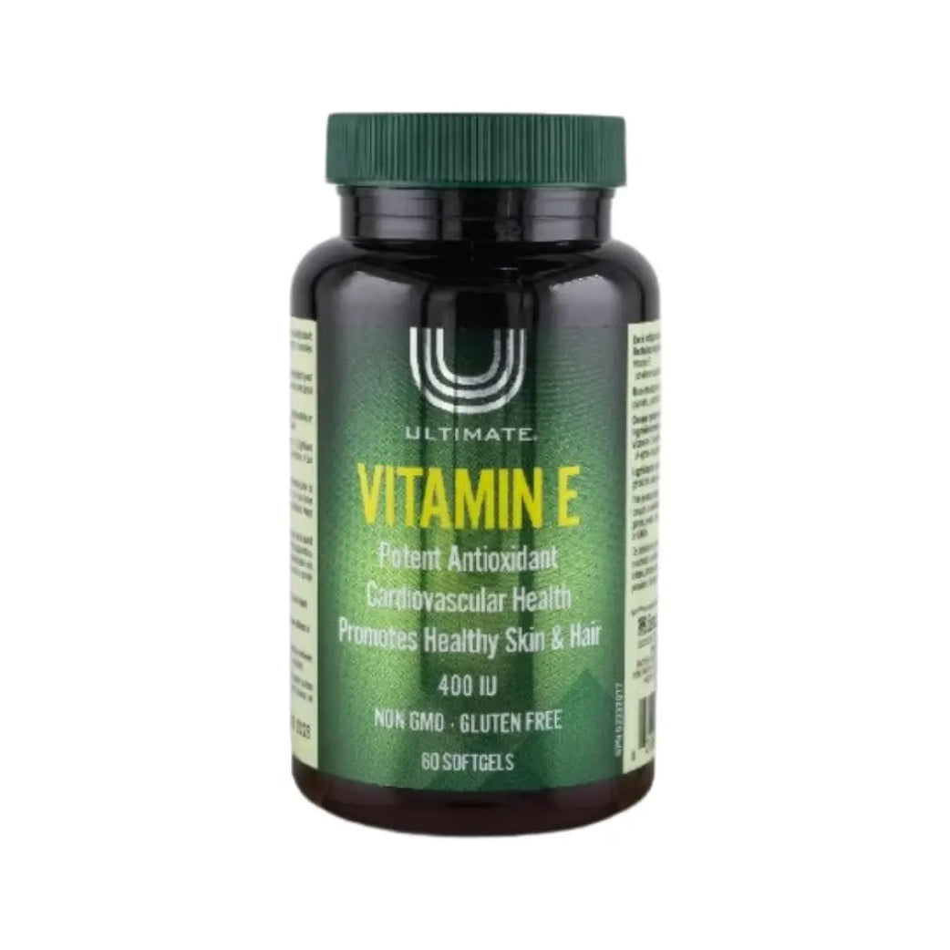 Ultimate Vitamin E 400 IU Softgels 60 antioxidant supplement for skin, heart, and immune health