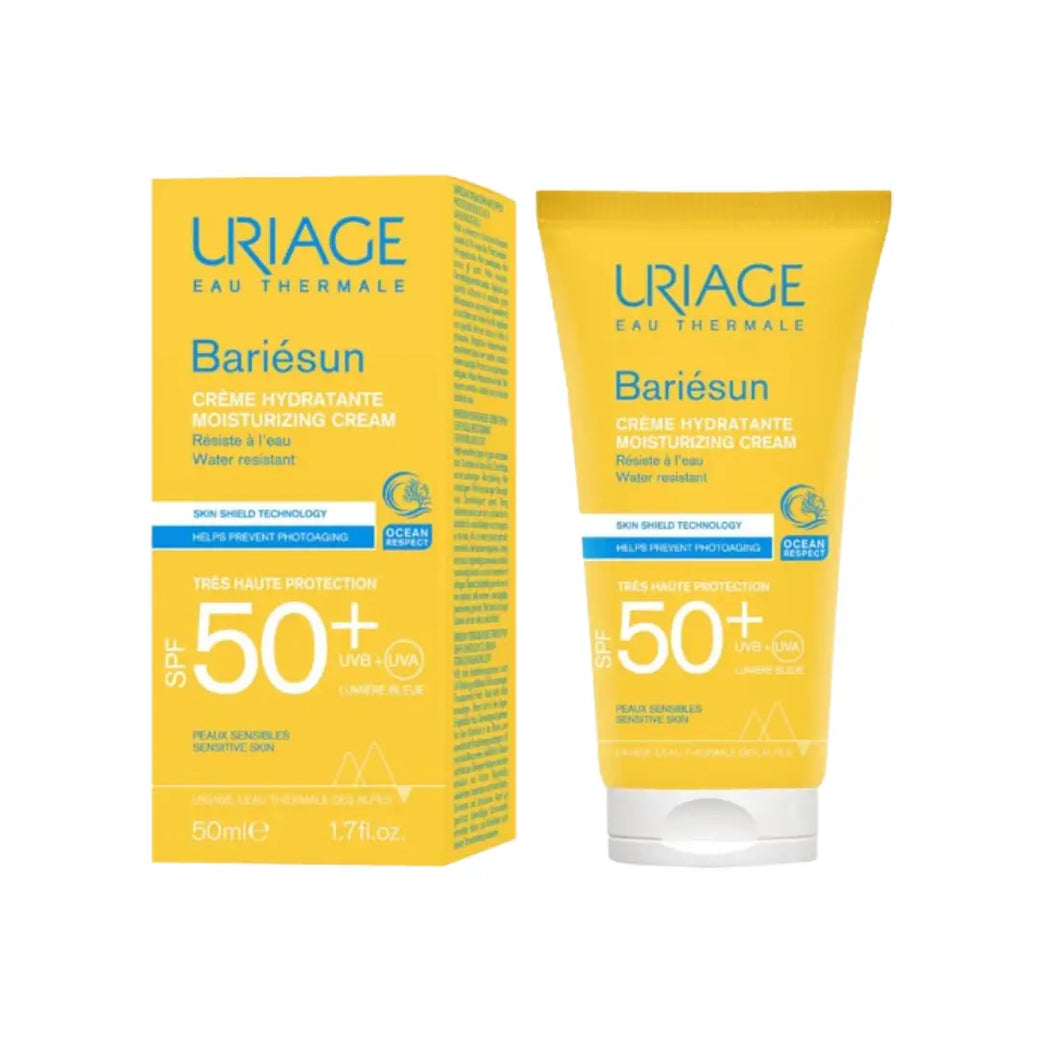 Uriage Bariésun Moisturizing Cream SPF50+ 50ml 1+1 Offer – Hydrating Face Sunscreen for Sensitive Skin