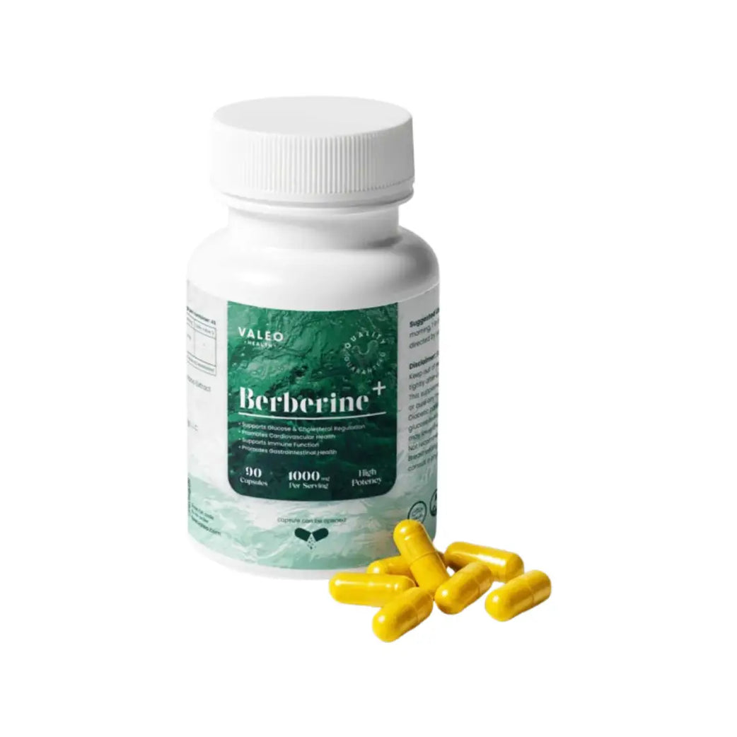 Valeo Berberine+ 1000mg Capsules 90s | Berberine Supplement for Metabolic & Wellness Support